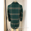 Long Green Houndstooth Casat